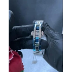 Versace Gümüş Kasa Açık Gold Kadran Çelik Kordon Kadın Saat - Görsel 3