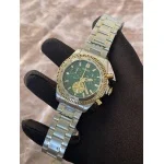 Versace Greca Chrono Yeşil Kadran Two-Tone Erkek Kol Saati